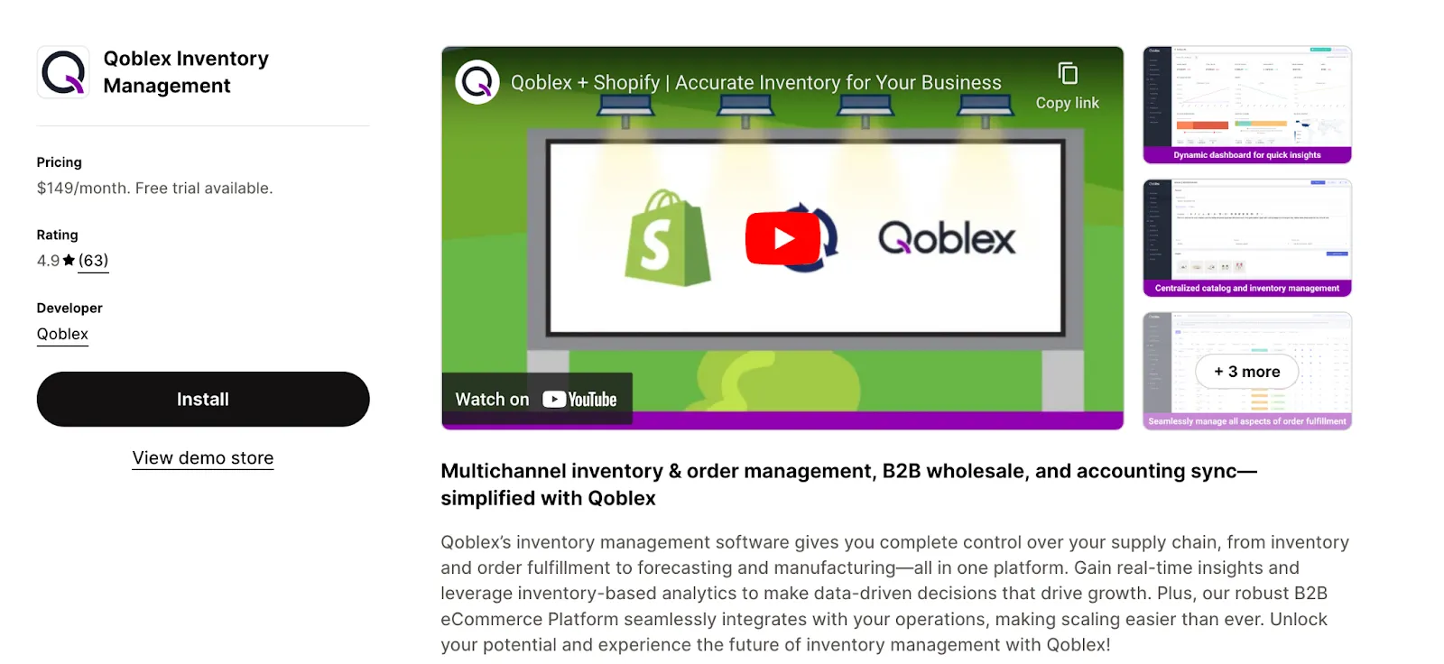 Qoblex Inventory Management